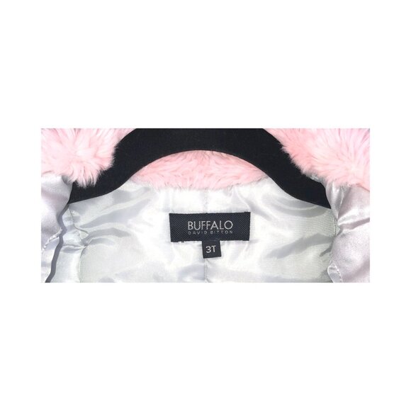 COAT,  3T,  BUFFALO DAVID BRITTON,  bomber, faux fur - Picture 4 of 6